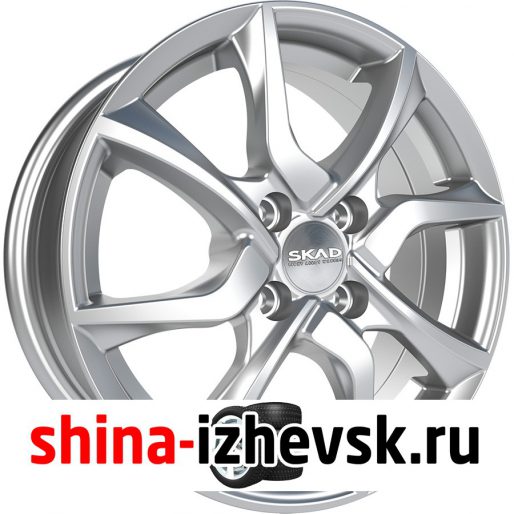 Колесный диск СКАД Тулон 6xR15 4×100 ET48 DIA54.1 серебристый в Ижевске